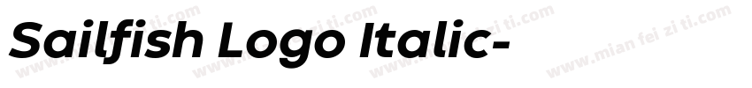 Sailfish Logo Italic字体转换